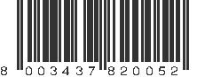 EAN 8003437820052