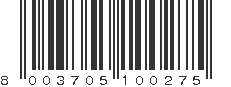 EAN 8003705100275