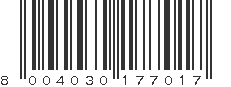 EAN 8004030177017