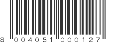 EAN 8004051000127