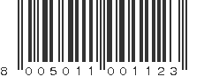 EAN 8005011001123