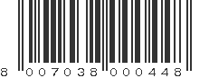 EAN 8007038000448