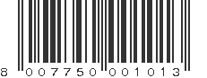 EAN 8007750001013