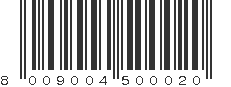 EAN 8009004500020