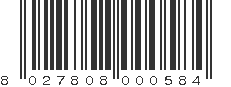 EAN 8027808000584