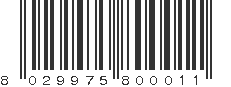 EAN 8029975800011