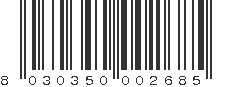 EAN 8030350002685