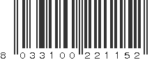 EAN 8033100221152