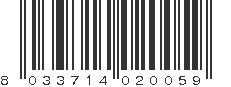 EAN 8033714020059