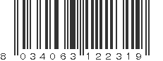 EAN 8034063122319