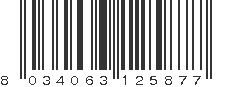 EAN 8034063125877