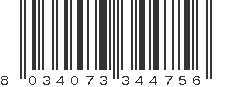 EAN 8034073344756