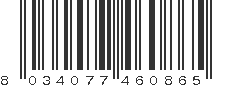 EAN 8034077460865