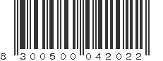 EAN 8300500042022