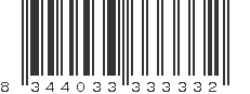 EAN 8344033333332