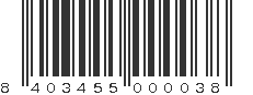 EAN 8403455000038