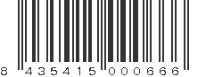 EAN 8435415000666