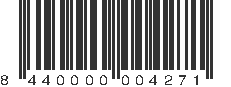 EAN 8440000004271