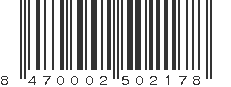 EAN 8470002502178