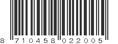 EAN 8710458022005