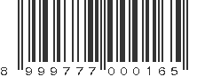 EAN 8999777000165