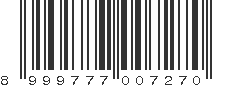 EAN 8999777007270