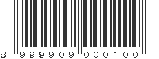 EAN 8999909000100