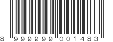 EAN 8999999001483