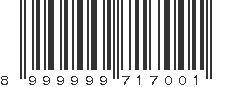 EAN 8999999717001