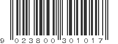 EAN 9023800301017