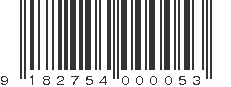 EAN 9182754000053