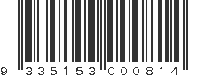 EAN 9335153000814