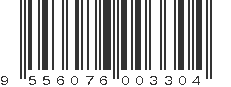 EAN 9556076003304